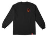SPITFIRE FLAMING SWORDS BLACK L/S T-SHIRT- PREMIUM PRINT BLACK w/ MULTI COLOR Prints