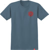 SPITFIRE CLASSIC '87 SWIRL TEE SLATE w/ RED PRINTS
