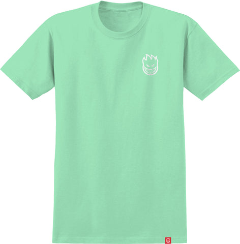 SPITFIRE SMOKE CLASSIC S/S T-SHIRT MINT w/ MULTI COLOR Prints