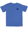 SPITFIRE CLASSIC '87 SWIRL LTB S/S T-SHIRT- GARMENT DYED MYSTIC BLUE(Garment Dye) w/ DK BLUE & WHITE Prints