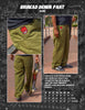 SPITFIRE BIGHEAD FILL DENIM PANT CUSTOM DENIM PANTS OLIVE OVERDYE