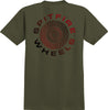 SPITFIRE CLASSIC '87 SWIRL FADE FILL TEE OLIVE w/ RED & BLACK FADE PRINTS