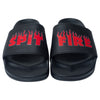 SPITFIRE DEMONSEED SCRIPT SLIDE SANDALS BLACK / RED / WHITE