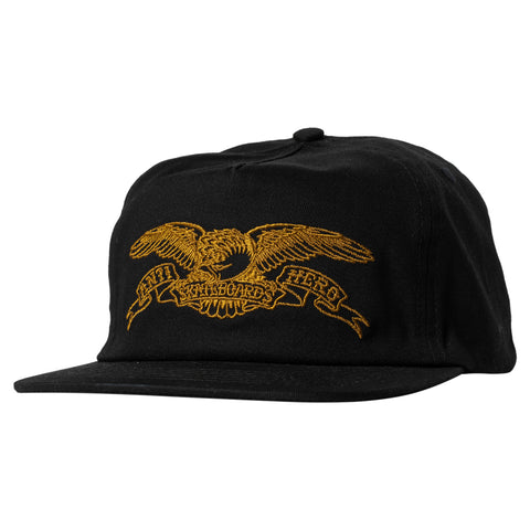 ANTIHERO BASIC EAGLE SNAPBACK BLACK / GOLD