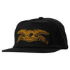 ANTIHERO BASIC EAGLE SNAPBACK BLACK / GOLD
