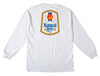 ANTIHERO NATTY REVS L/S POCKET TEE WHITE w/ MULTI COLOR PRINTS