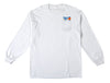 ANTIHERO NATTY REVS L/S POCKET TEE WHITE w/ MULTI COLOR PRINTS