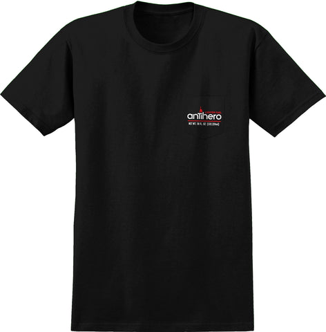 ANTIHERO FUELED UP S/S POCKET T-SHIRT BLACK w/ MULTI COLOR Prints