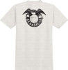ANTIHERO STUDIO 18 RINGSPUN TEE HEATHER BONE w/ BLACK PRINTS