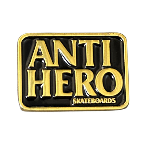 ANTIHERO BLACKHERO LAPEL PIN GOLD/BLACK