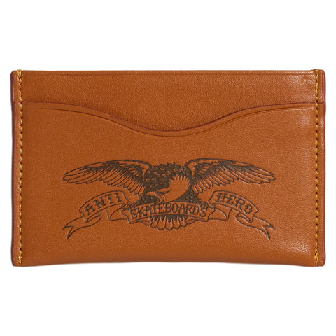ANTIHERO BASIC EAGLE CARDHOLDER WALLET BROWN/BLACK