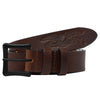 ANTIHERO BASIC EAGLE LEATHER BELT BROWN / BLACK