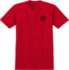KROOKED KROOKED MG S/S T-SHIRT RED w/ MULTI COLOR Prints