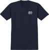 KROOKED NEW TRICKS S/S T-SHIRT NAVY w/ BLACK & WHITE Prints