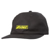 KROOKED MOONSMILE SCRIPT STRAPBACK CHARCOAL / YELLOW