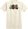 REAL PARKWAY S/S T-SHIRT- PREMIUM PRINT NATURAL w/ MULTI COLOR Prints