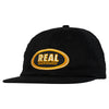 REAL OVAL STRAPBACK BLACK / CREAM / ORANGE