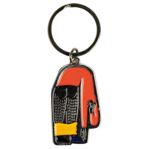 THERE BEND KEYCHAIN POLISHED NICKEL W/MULTICOLOR FILL