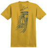 ANTIHERO EXPRESSIONS SUN TEE MUSTARD w/ OCEAN BLUE PRINTS