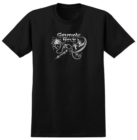 ANTIHERO GRIMPLE BARBARIANS TEE BLACK