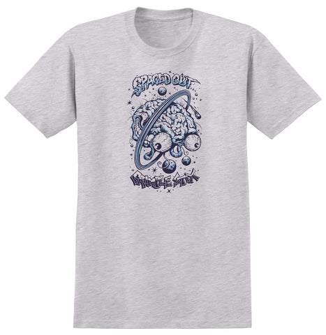 ANTIHERO GRIMPLE STIX SPACED OUT TEE ASH GREY