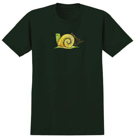 KROOKED FLAME SNAIL TEE FOREST