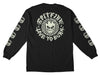 SPITFIRE DEATHMASK CLASSIC L/S TEE BLACK w/ GLOW PRINTS