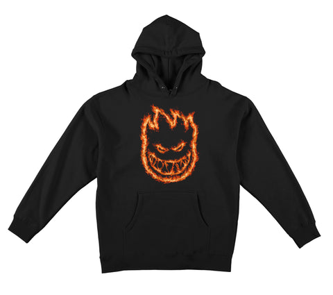 SPITFIRE CHARRED REMAINS HOOD BLACK w/ MULTICOLOR PRINT
