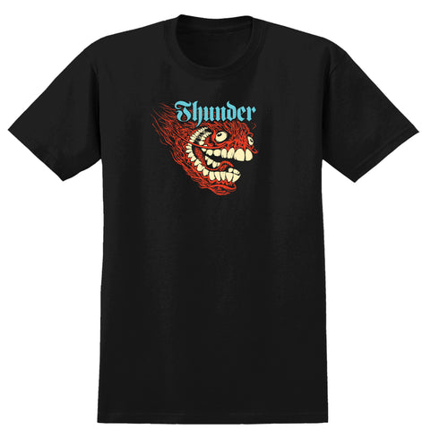 THUNDER SCREAMING GRIMPLE TEE BLACK w/ MULTICOLOR PRINT