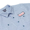 SPITFIRE CHROME VENOM S/S WORK SHIRT LIGHT BLUE w/ NAVY STRIPE