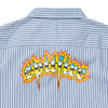 SPITFIRE CHROME VENOM S/S WORK SHIRT LIGHT BLUE w/ NAVY STRIPE