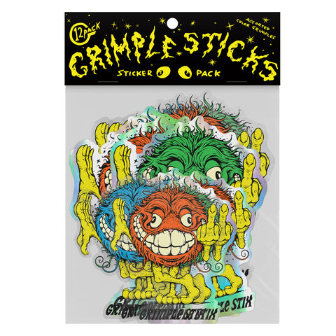 ANTIHERO GRIMPLE STIX ASPHALT ANIMALS HOLOGALACTIC STICKER PACK