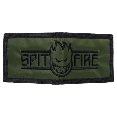 SPITFIRE LTB BIGHEAD SCRIPT BIFOLD WALLET OLIVE / BLACK