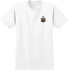 ANTIHERO BROADCAST TEE WHITE w/ BLACK & ORANGE PRINTS