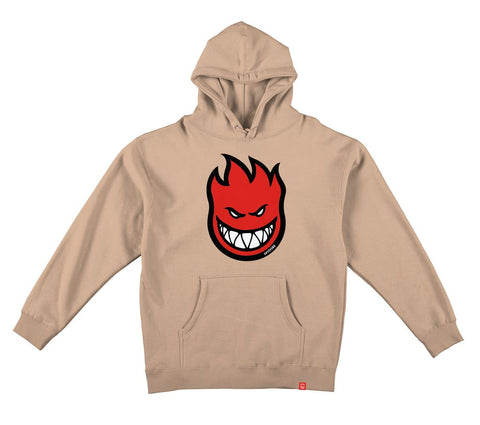 SPITFIRE BIGHEAD FILL HOOD SANDSTONE w/ RED, BLACK & WHITE PRINT