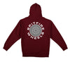 SPITFIRE CLASSIC '87 SWIRL FILL HOOD MAROON w/ WHITE & BLACK PRINTS