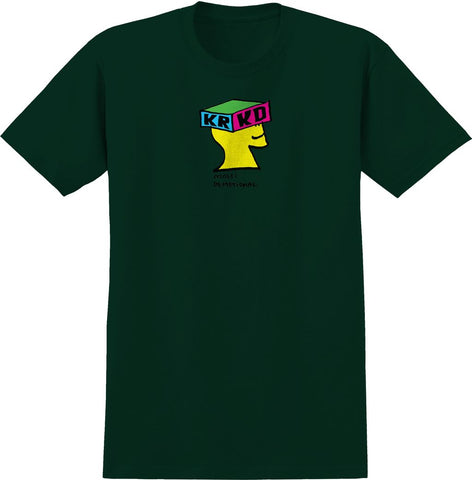 KROOKED DEMENTIONAL TEE FOREST w/ MULTI COLOR PRINT