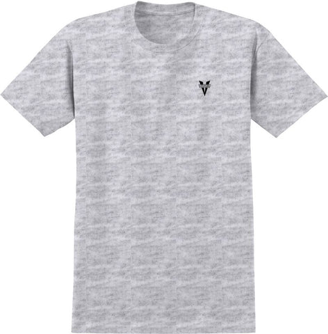 VENTURE HERITAGE EMB TEE ASH GREY w/ BLACK EMBROIDERY