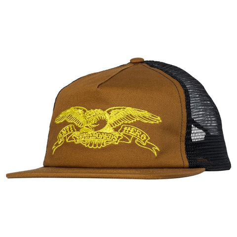 ANTIHERO BASIC EAGLE SNAPBACK BROWN / BLACK / YELLOW