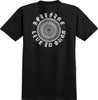 SPITFIRE WEBBED CLASSIC YOUTH TEE BLACK w/ WHITE PRINTS
