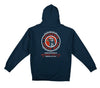 ANTIHERO PIGEON MASH HOOD NAVY w/ MULTI COLOR PRINTS