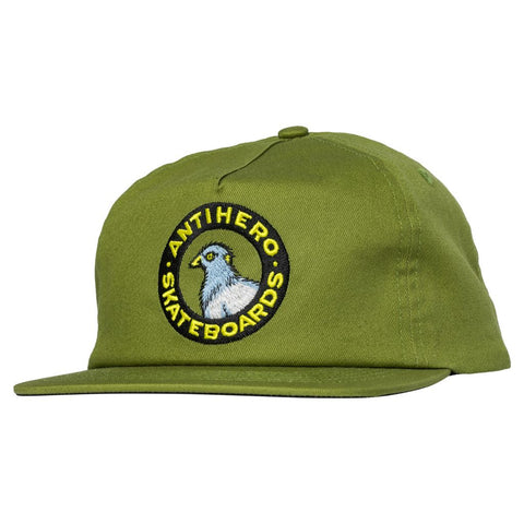 ANTIHERO PIGEON ROUND SNAPBACK OLIVE