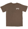 KROOKED COMPLEX GARMENT DYED TEE ESPRESSO w/ WHITE PRINT