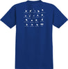 ANTIHERO DAMN YOU POCKET TEE ROYAL w/ WHITE PRINTS