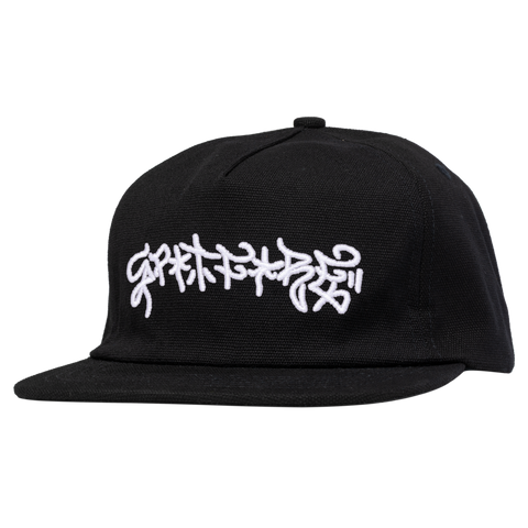 SPITFIRE SAVIE II TAG SNAPBACK BLACK w/ WHITE EMBROIDERY