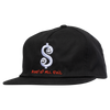 KROOKED ROOT SNAPBACK BLACK w/ MULTI COLOR EMBROIDERY