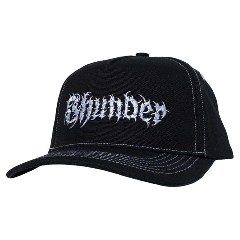 THUNDER VERTEBRAE SCRIPT SNAPBACK BLACK / BLACK / WHITE