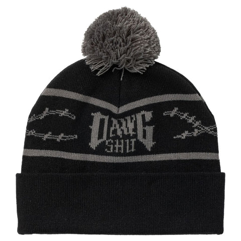 ANTIHERO DAWG POM BEANIE BLACK / CHARCOAL