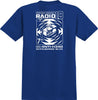 ANTIHERO RADIO 18 DBL TEE ROYAL w/ WHITE PRINTS
