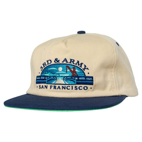 REAL 3RD AND ARMY SNAPBACK NATURAL / NAVY